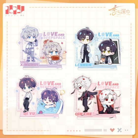 Love and Deepspace Linkon Chibi Report Series Acrylic Pen Stand